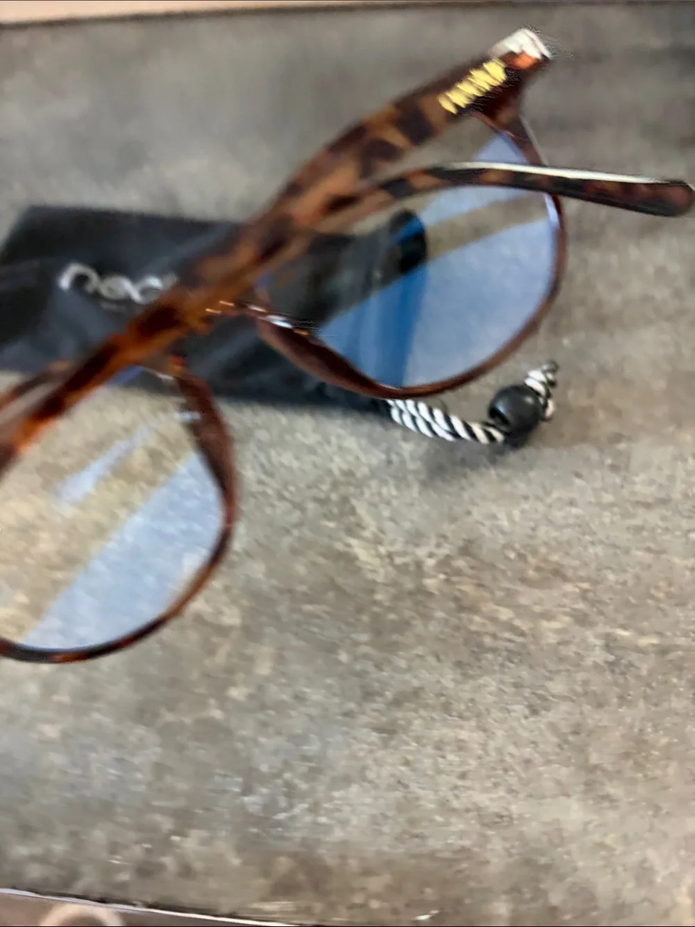 Cobalt Collection Blue-Tint Tortoiseshell Glasses